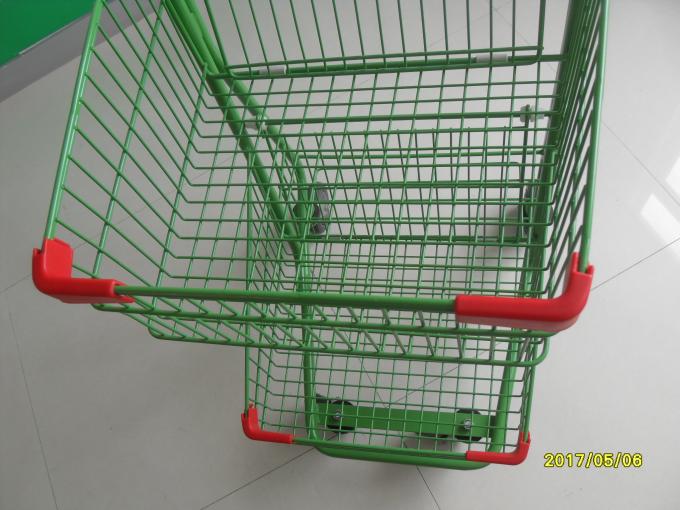 Two Basket Grocery Shopping Trolley Wire Shopping Cart 656x521x1012mm