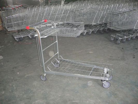 চীন Supermarket cargo Warehouse Trolley with foldable basket and customized logo কারখানা