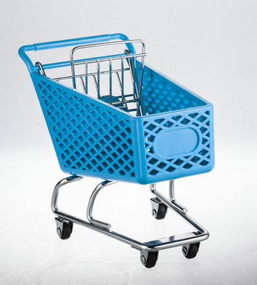 চীন Wheeled shopping trolley With metal base and back gate in chrome plated কারখানা