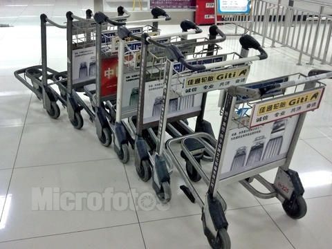 চীন Light Duty Automatic Brake Airport Luggage Trolley 30 Litre 520x225x150mm কারখানা