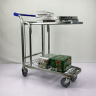 Multipurpose Handcart Heavy Duty Warehouse Trolley 2 Tier Trolley Foldable
