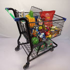 Multifunctional Supermarket Shopping Trolley Electrophoresis Metal Shopping Cart