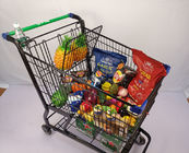 Multifunctional Supermarket Shopping Trolley Electrophoresis Metal Shopping Cart