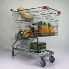 German 210L Metal Shopping Trolley Warehouse Supermarket Grocery Cart SGS Certificate