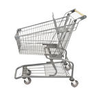 American Style Gray Classic Light Supermarket Metal Shopping Cart Wholesale Customizable