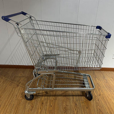 কেনা 240L Large Capacity Convenience Store Grocery Carts Metal Durable German type Steel Shopping Cart অনলাইনে উৎপাদন