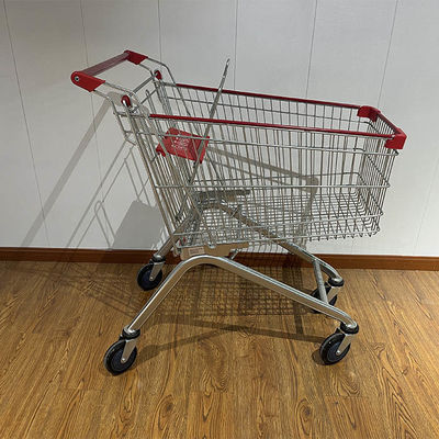 কেনা 125L European Style Metal Supermarket Shopping Carts Trolley with Custom Logo Printing অনলাইনে উৎপাদন