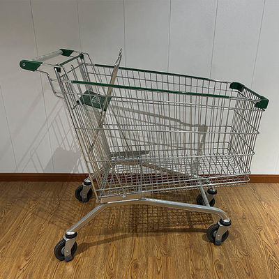 কেনা Hot Sale Supermarket Metal European Shopping Trolley with PU Wheels অনলাইনে উৎপাদন