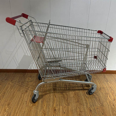 কেনা 180L General store CE Certificate Elevator Wheel Steel Shopping Cart অনলাইনে উৎপাদন