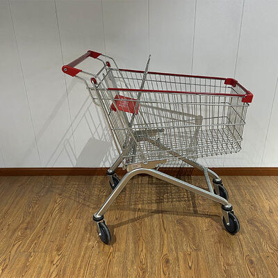 কেনা 125L European Style Hand Folding Shopping Trolley Cart with Children Seats অনলাইনে উৎপাদন