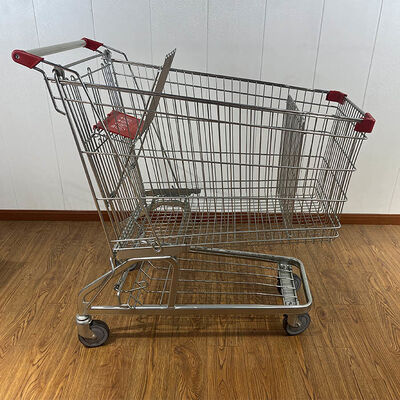 কেনা 210L জার্মান উচ্চ ক্ষমতা সম্পন্ন শপিং ট্রলি, বেবি সিট সহ অনলাইনে উৎপাদন